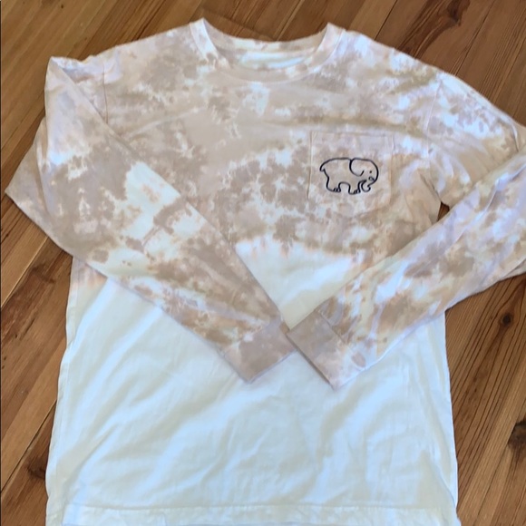 Ivory Ella long sleeve tie- dyed T-shirt - Picture 3 of 7